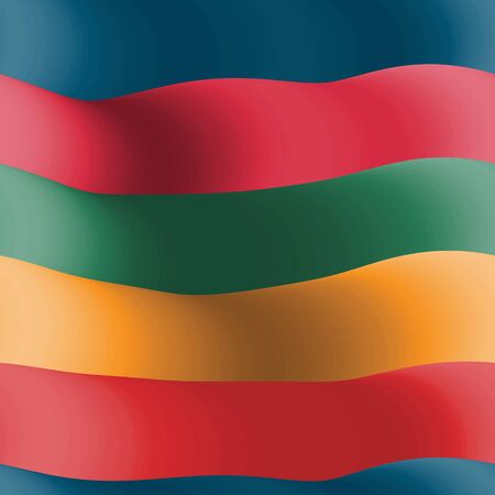 Bright color thick rainbow stripe seamless patternのイラスト素材