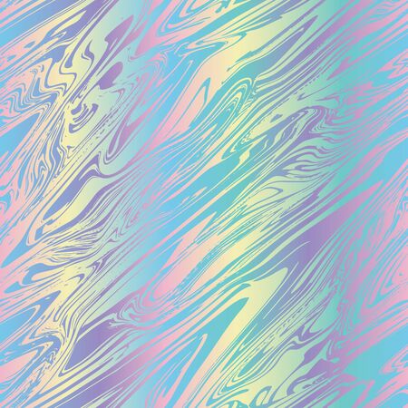 Holographic marble pattern in bright rainbow colorのイラスト素材