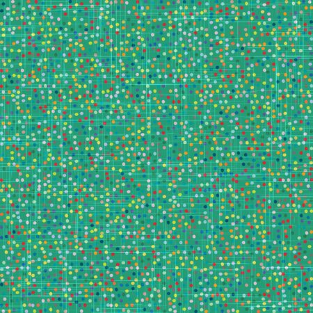 Funky stylized confetti polka dot messy patternのイラスト素材