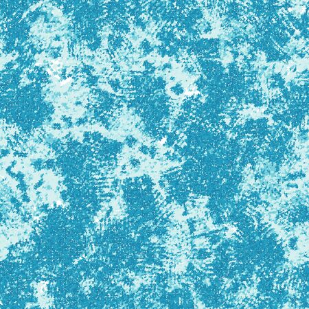Noisy brushed faded mottled cyan seamless patternのイラスト素材