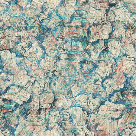 Mixed media collage aged seamless pattern swatchの写真素材