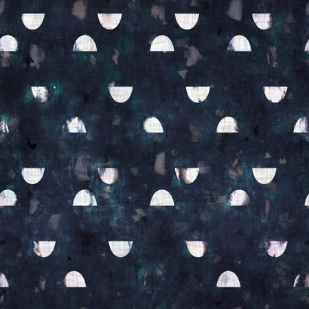 Seamless pattern in navy, high contrast geometric
