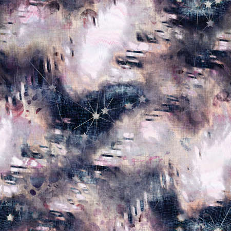 Mixed media collage aged seamless pattern swatchの写真素材