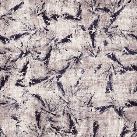 Dark purple and beige tropical seamless pattern