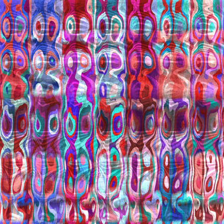 Vivid wavy warped digital bright seamless patternの写真素材