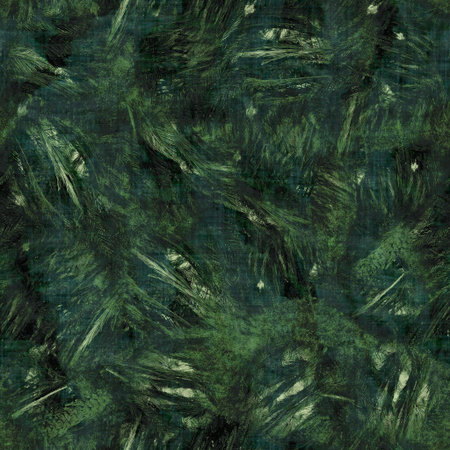 Green tropical palm tree leaves seamless pattern