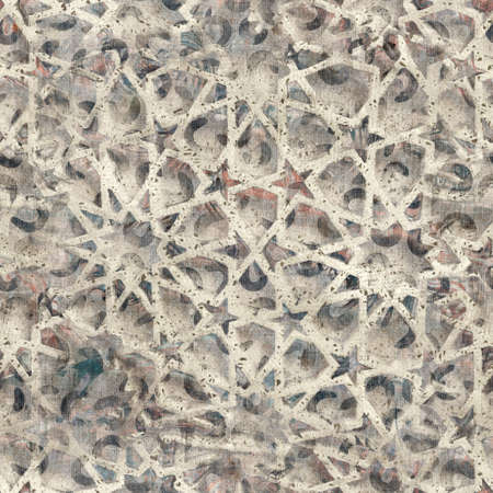 Chic formal grungy geo texture seamless patternの写真素材