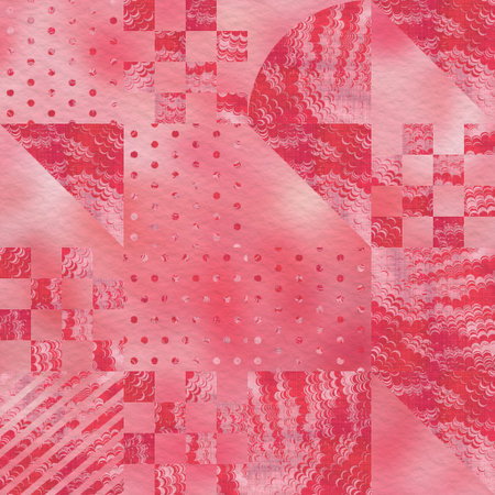 Hip random geo pattern on blurry background