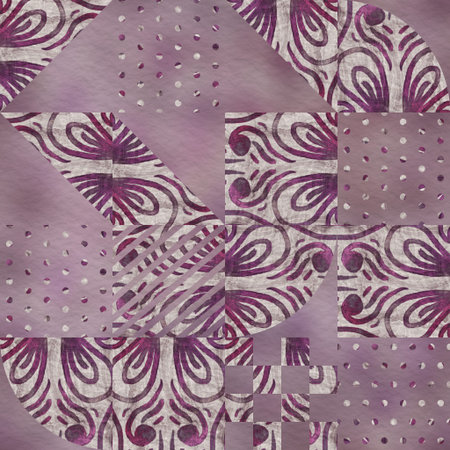 Hip random geo pattern on blurry background