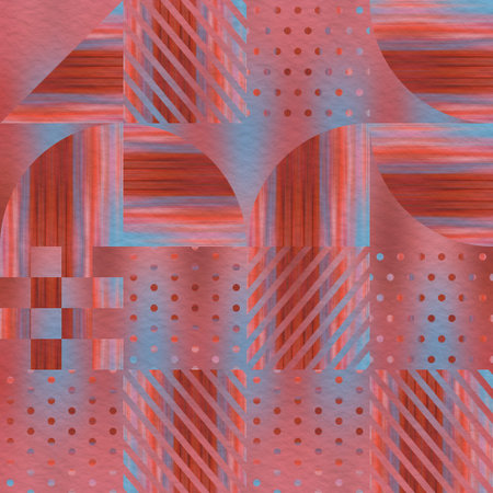 Hip random geo pattern on blurry background