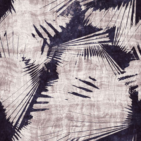 Dark purple and beige tropical seamless patternの写真素材