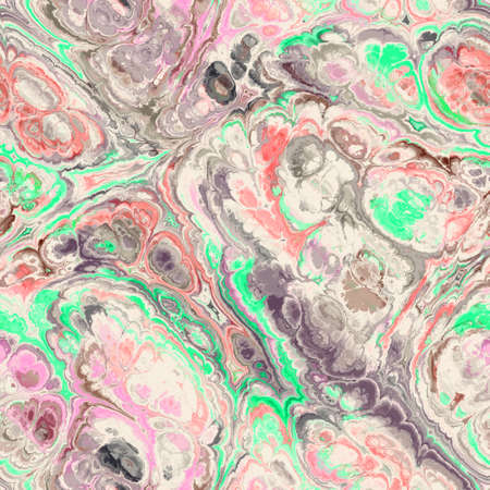 Seamless fractal marble vibrant ornate jpg patternの写真素材