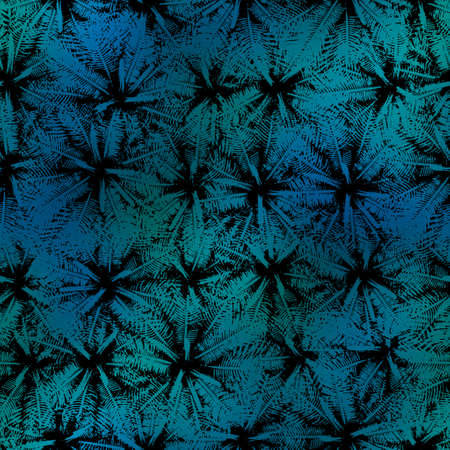 Miami night tropical black foliage on sunset blurの写真素材