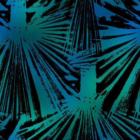 Miami night tropical black foliage on sunset blurの写真素材