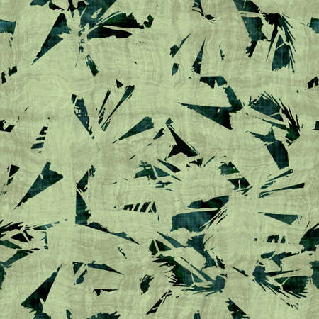 Green tropical palm tree leaves seamless patternの写真素材