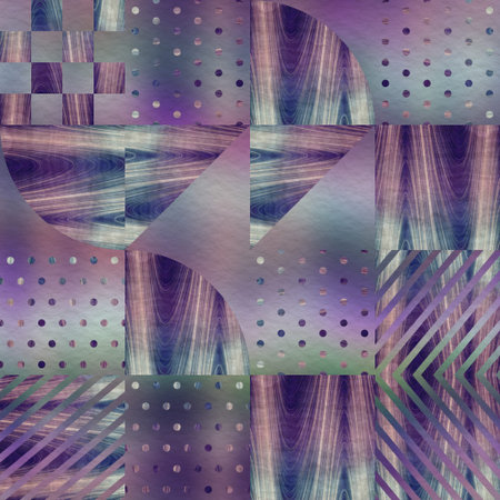Hip random geo pattern on blurry background