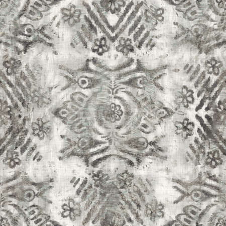 Seamless grungy tribal ethnic rug motif pattern.の写真素材