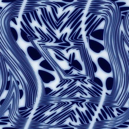 Seamless classic blue and white ceramic designの写真素材