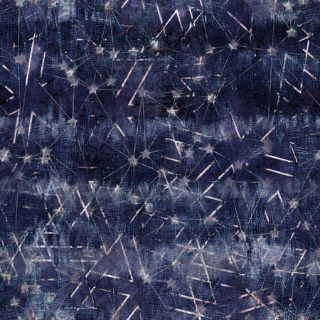 Mixed media collage geo seamless pattern swatch