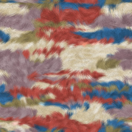 Seamless faux digital paint stroke camo print