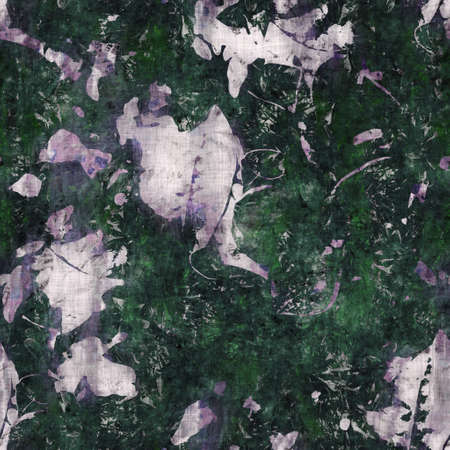 Dark moody purple and green seamless patternの写真素材