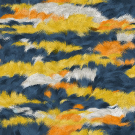 Seamless faux digital paint stroke camo print
