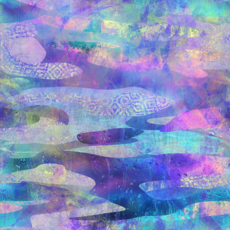 Seamless iridescent rainbow light pattern for printの写真素材