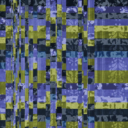 Seamless funky graphic pattern motif of chaotic and psychedelic noise