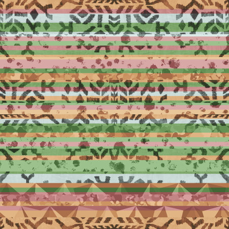 Seamless hip vogue random trendy stripe pattern printの写真素材