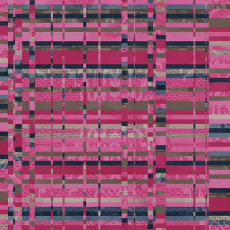 Seamless funky graphic pattern motif of chaotic and psychedelic noiseの写真素材