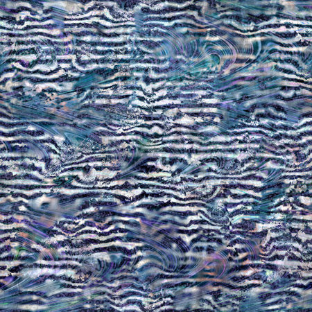 Seamless highly textured intricate and ornate pattern in navy blue