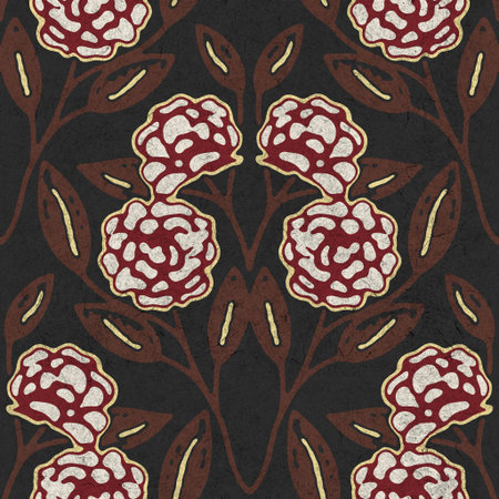 Seamless funky grungy pattern motif for print