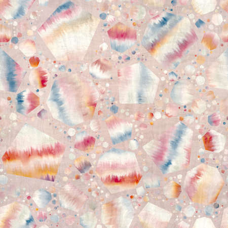 Seamless modern abstract random terrazzo pattern swatchの写真素材