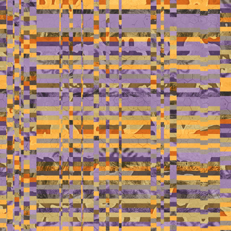 Seamless funky graphic pattern motif of chaotic and psychedelic noise