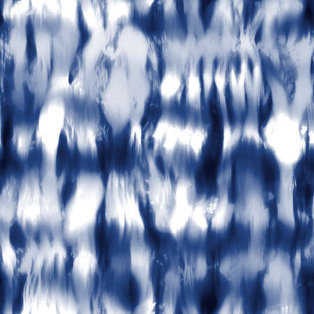 Seamless indigo shibori tie dye pattern for surface printの写真素材