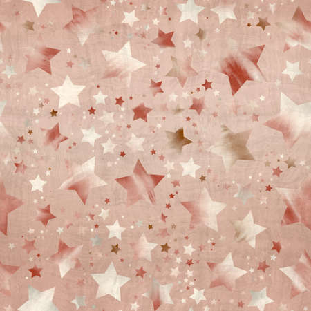 Seamless pattern of star motif in intricate colors and textureの写真素材