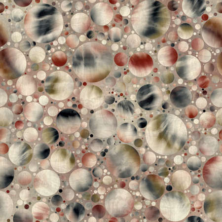 Seamless abstract textured circle pattern for surface printの写真素材