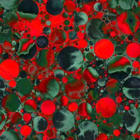Seamless pattern of marbled orbs that gives a dreamy fantasy mysterious feel.の写真素材