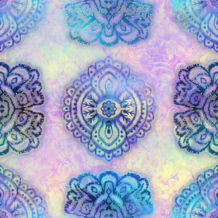 Seamless iridescent rainbow light pattern for printの写真素材