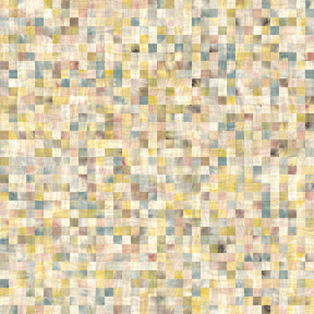 Seamless square tile faux wall mosaic pattern for surface design and print