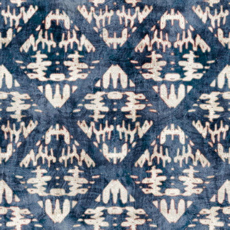 Seamless damask flourish motif Victorian style surface pattern design for print