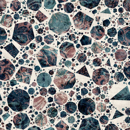 Seamless modern abstract random terrazzo pattern swatchの写真素材