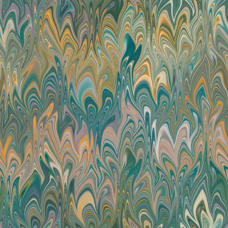 Seamless combed Turkish ebru marble conch effect surface pattern design for printの写真素材