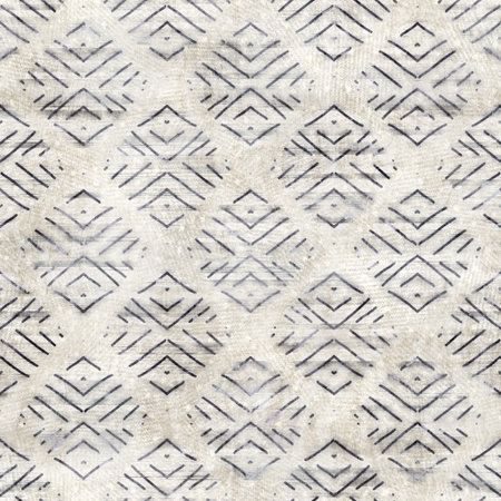 Seamless gray and cream grungy damask pattern for surface design and print