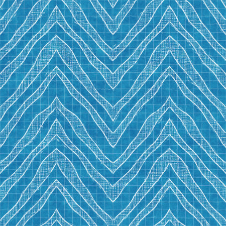 Seamless bright blue blueprint pattern for textile and print