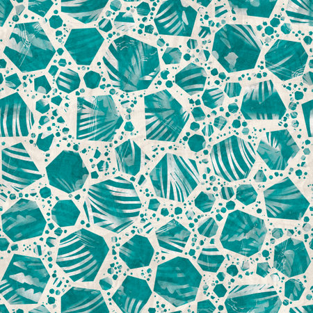 Seamless modern abstract random terrazzo pattern swatch