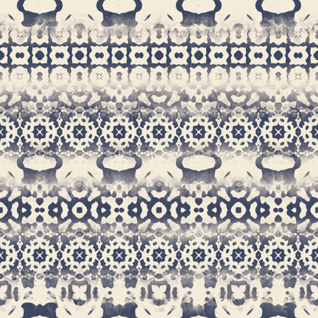 Seamless two toned distressed rug or textile surface pattern design for print.
