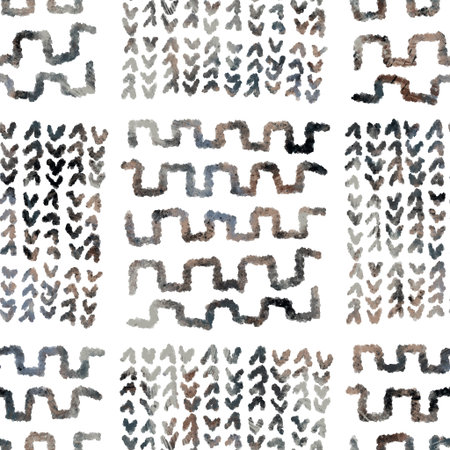 Seamless neutral and white grungy classic abstract surface pattern design for print.