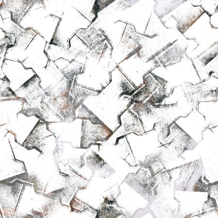 Seamless neutral and white grungy classic abstract surface pattern design for print.の写真素材