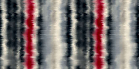 Seamless funky striped tie dye motif print border for surface design and printの写真素材